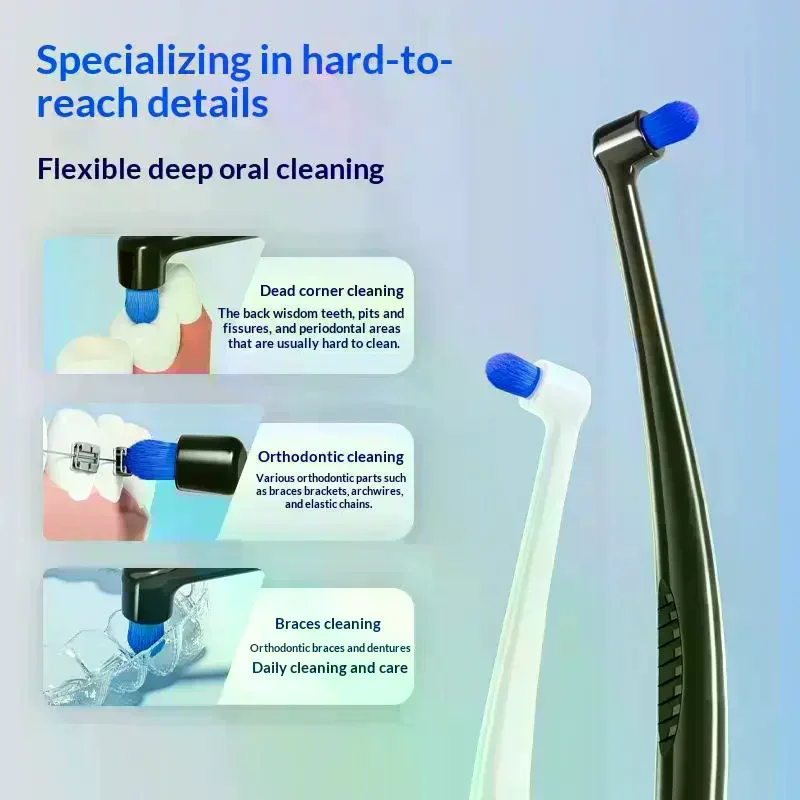 Head Single Bundle Interdental Brush Teeth Cleaning Toothbrush Deep Oral Cleaning Soft Bristle Colorful Small Head Brush Small