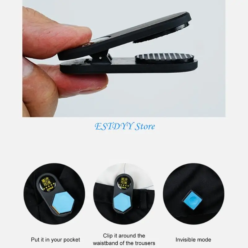 

G6DE Professional Billiard Chalks Clamps With Assorted Sticker Styles Antislip Quiet for Tournaments and Home Use