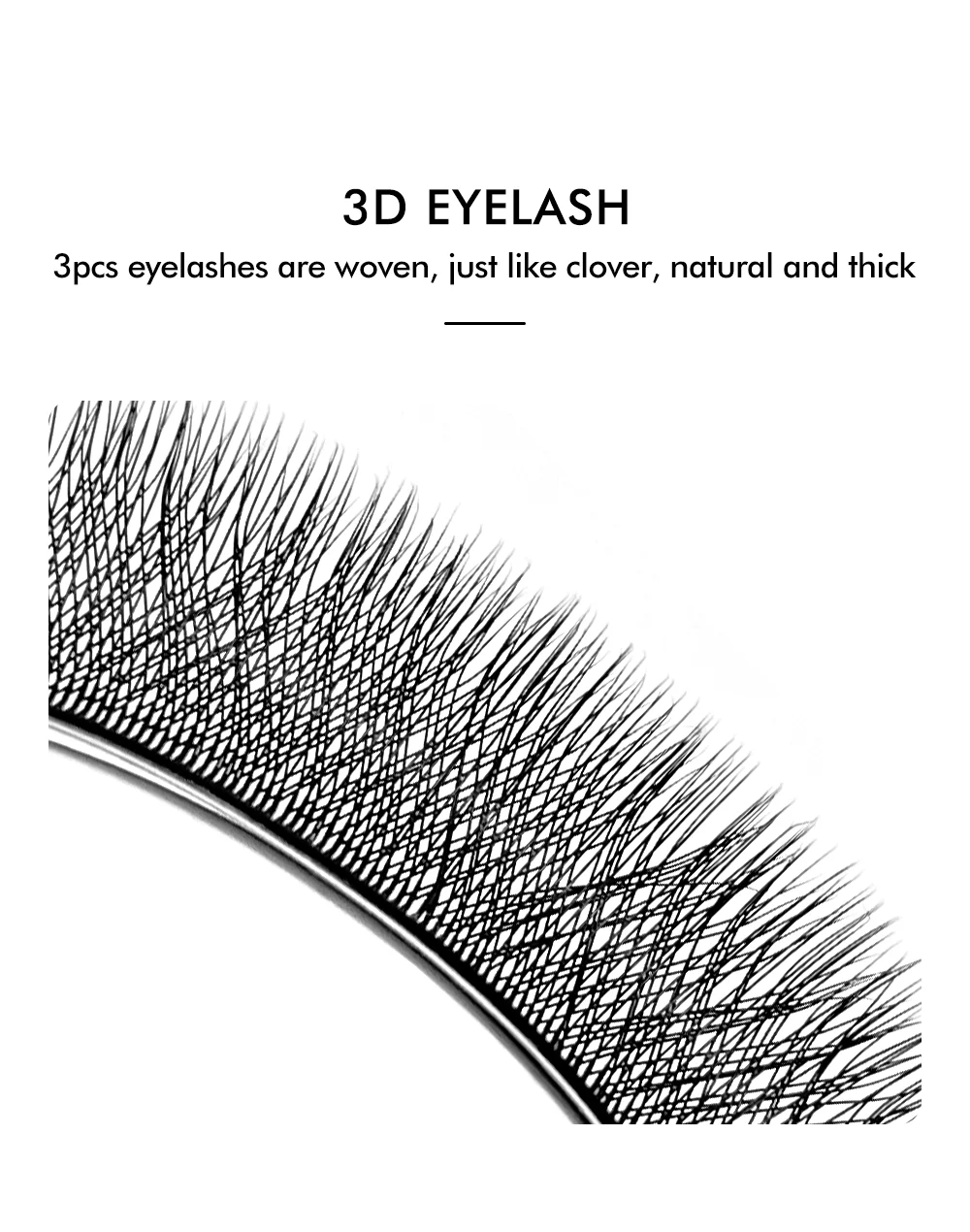 NATUHANA W Lashes Extension L LU(M) Curl Individual Mink YY Lashes 3D W-shaped Volume Fan Eyelash Extension