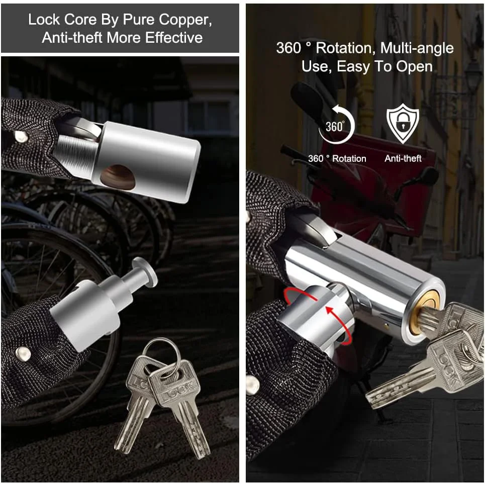 TOSUOD Bicycle & Mountain Bike Locks, Electric Bike Locks, Cycling Anti-theft Gear - Circle Lock & Steel Cable Lock. image 5