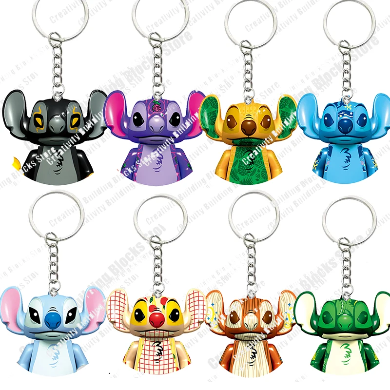 

2025 Hot Key Chain Series Classic Movies Girls Girls 3D Model DIY Building Block Toy Toy Model Children's Toy Gifts