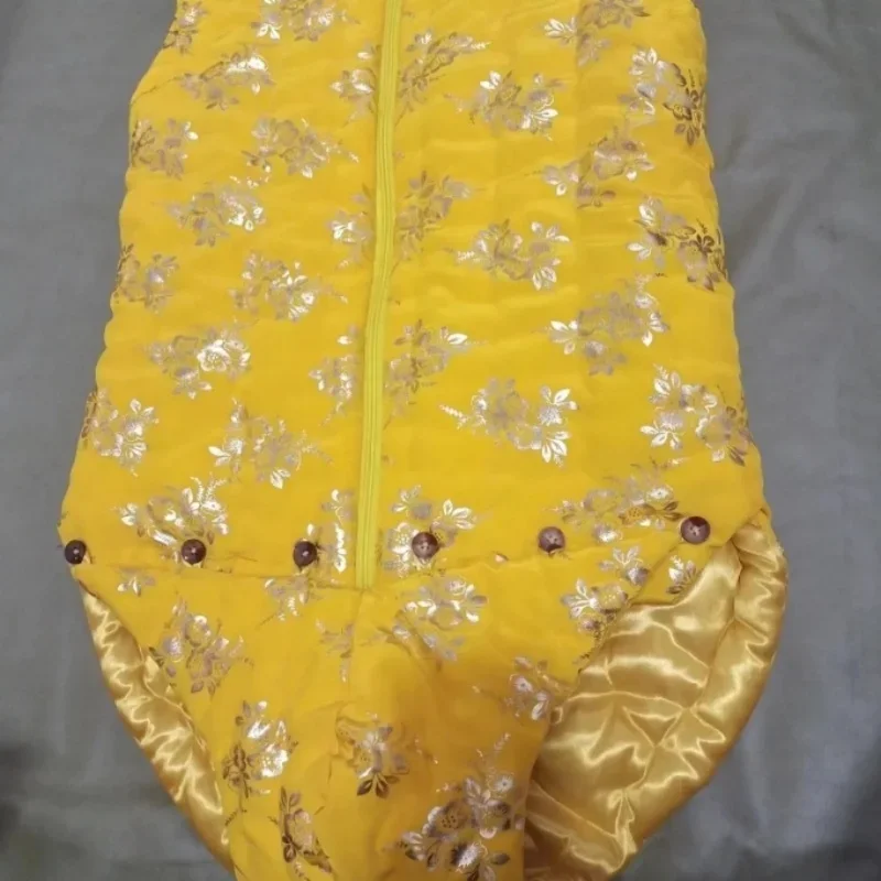 Man's Handmade Floral Long sleeve Jumpsuit Women Filled Cotton Vest Bodysuit Thick Puffy Warm ABDL Adult Onesie Party Clothes