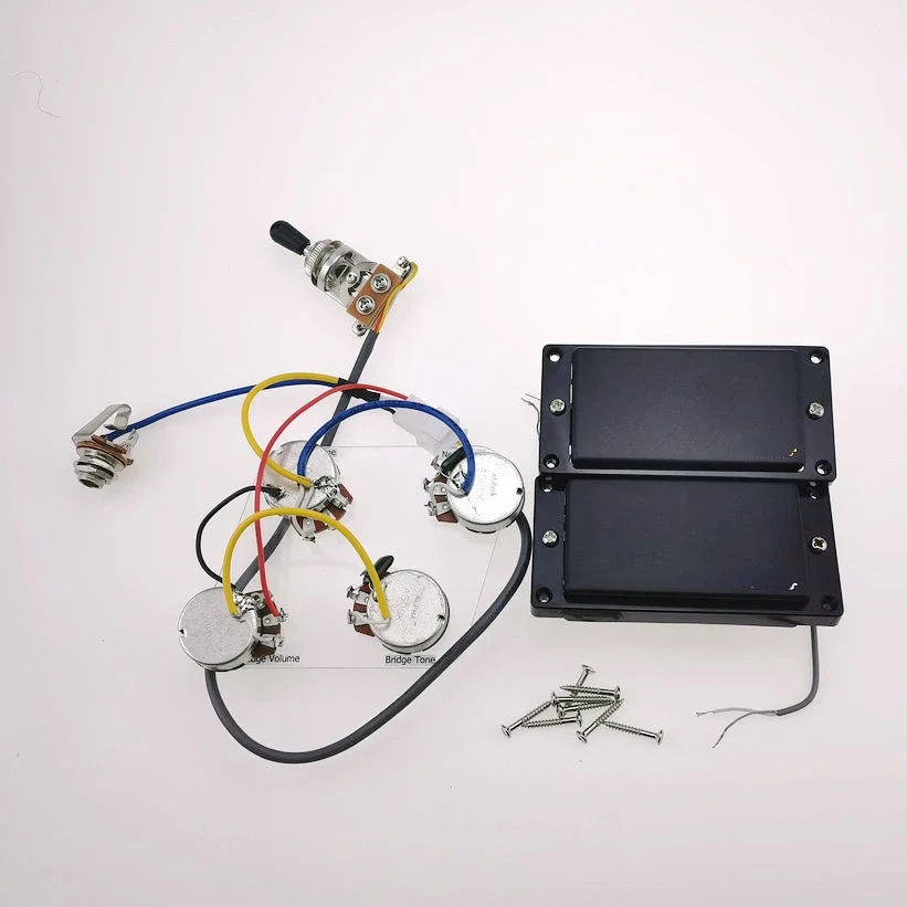 

Горячая распродажа - Керамические пассивные гитарные звукосниматели Humbucker для электрогитары, 1C, с проводкой и кабельным подключением