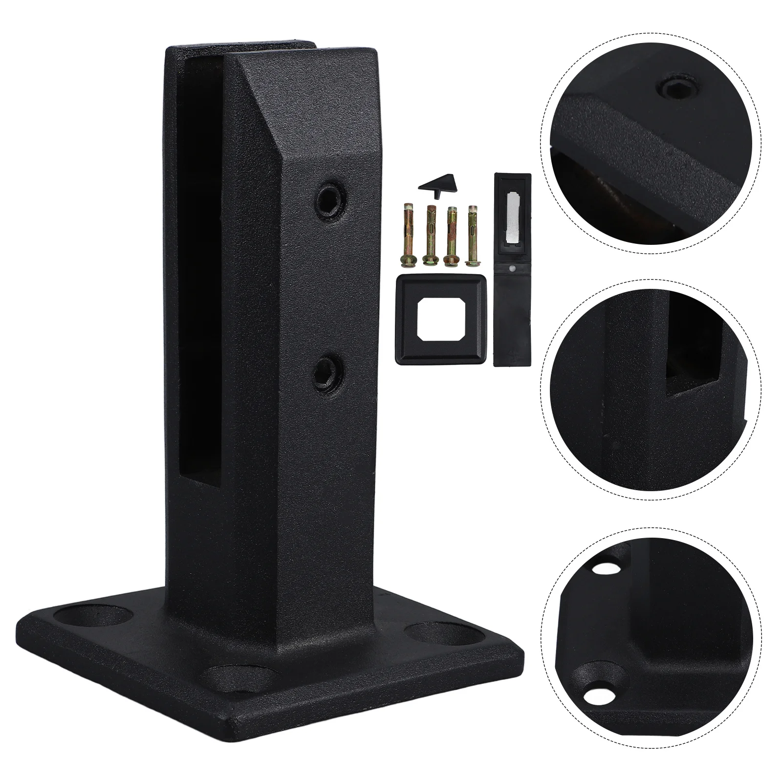 ملحقات المشبك الزجاجي الفولاذ المقاوم للصدأ لدرج درابزين زجاجي الطابق جبل قوس الدرابزين آخر كليب