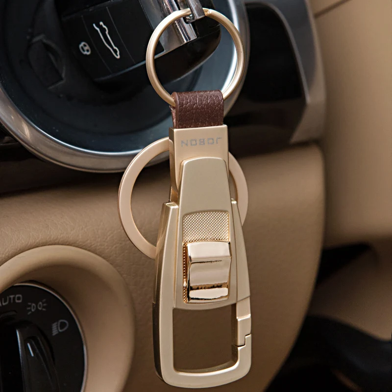 Jobon Classic Car Key Chain Women Men Luxury Keychain for Key Ring Holder Bag Pendant Best Xmas Gift for Jewelry Purse Charms