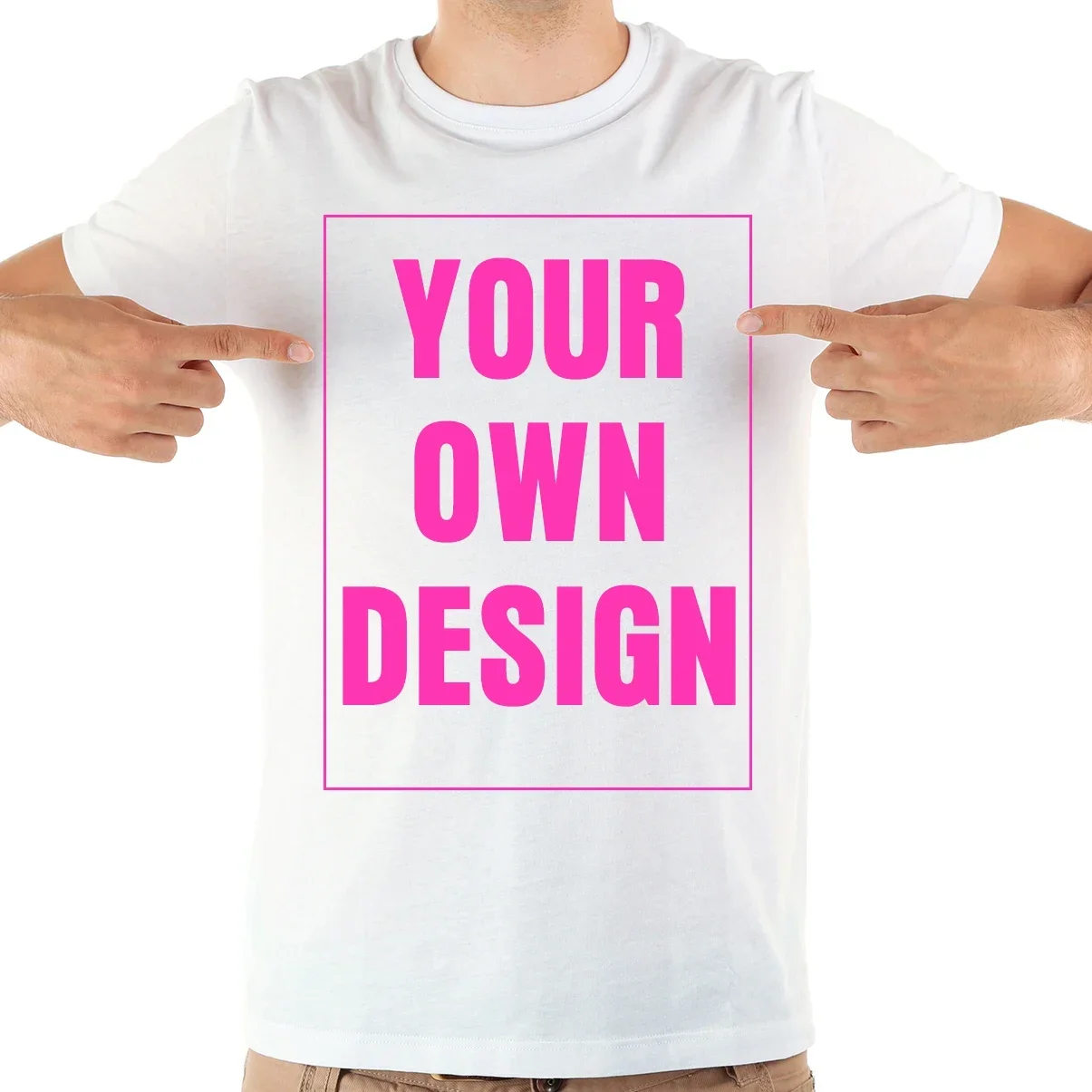 customize design print,unisex t shirt, white casual short sleeve, customized print t-shirt ,QR CODE,photo,logo