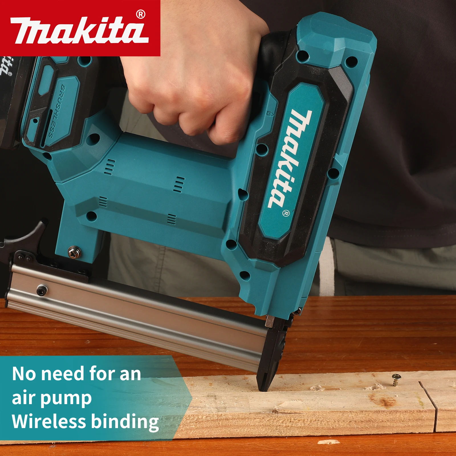 Makita F30 LED Light Nailer Clear View in Dark Work Areas for Accurate Positioning and Fastening Operations tools