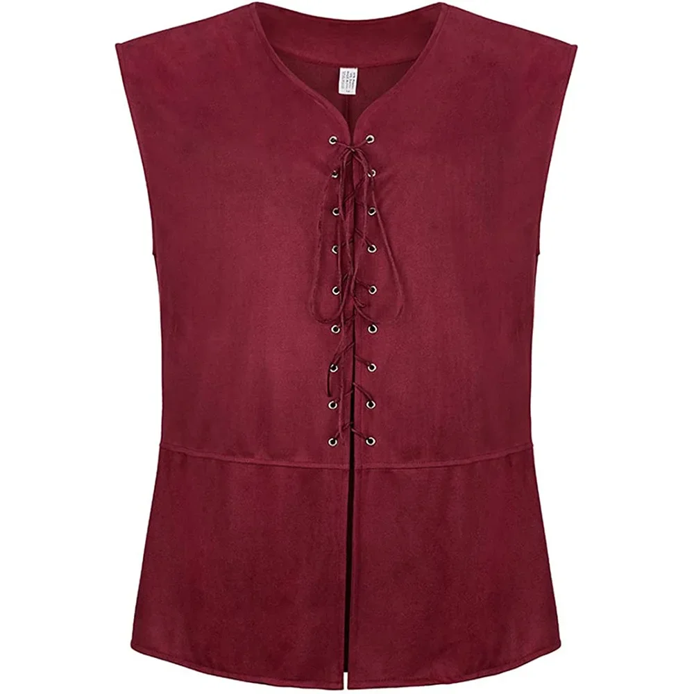 Medieval Renaissance Pirate Gothic Steampunk Waistcoat Strappy Vest