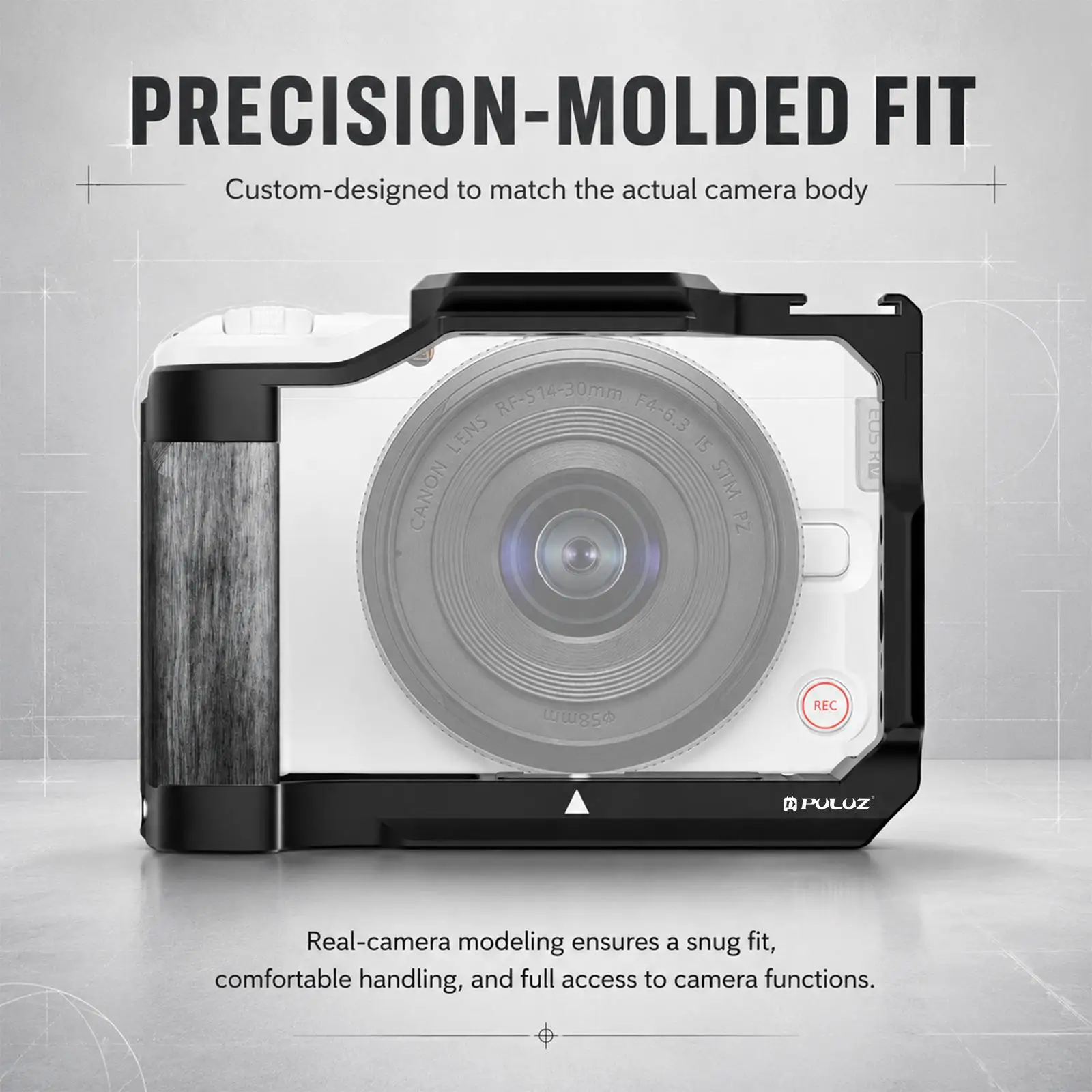 Für Canon EOS R50 V PULUZ Live-Streaming-Kamerakäfig aus Aluminiumlegierung, Erweiterungsrahmen für Canon EOS R50 V – Detail 8