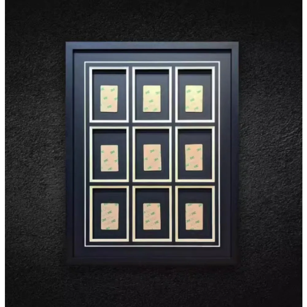 PTCG Pokemon Rating Card Brick Collect Frame Solid Wood Wall Facing Display Frame Customized Frame Card Not Included