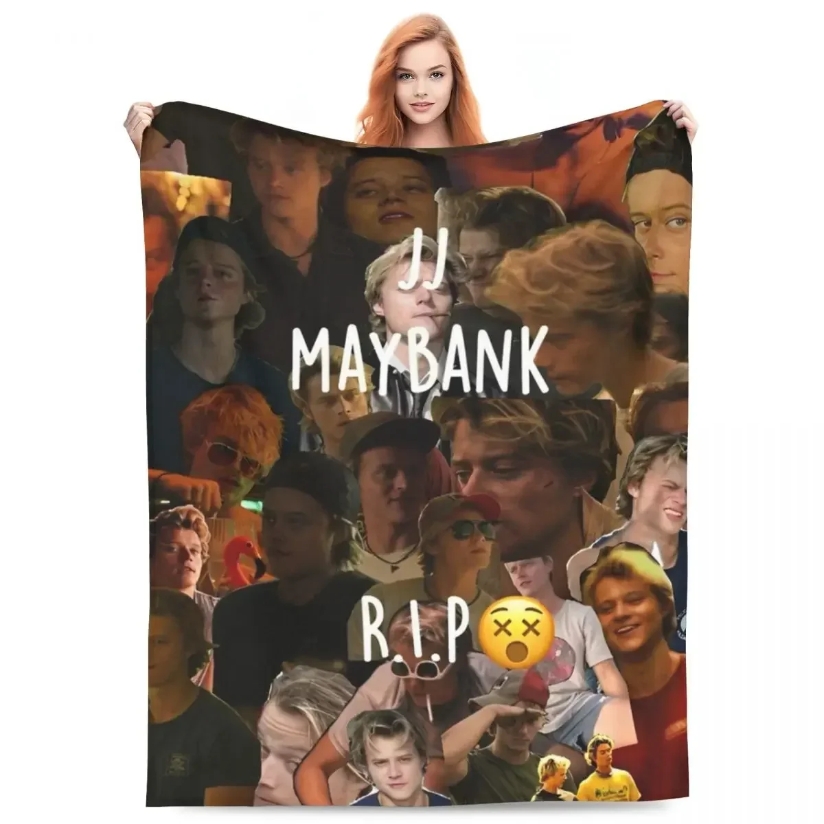 بطانية ناعمة للتخييم JJ Maybank - رودي بانكو رمي بطانية الفانيلا المفرش لغرفة المعيشة غطاء سرير أريكة جمالية