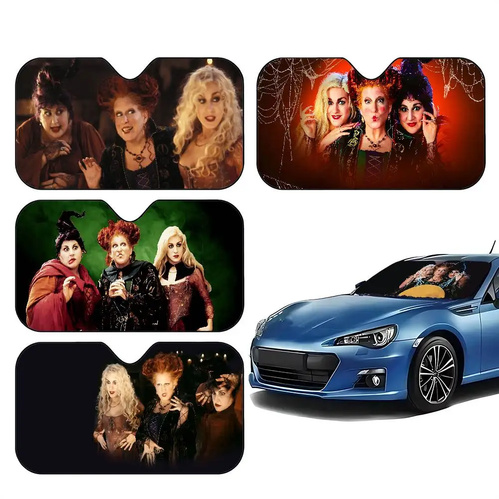 

Movie H-Hocus P-Pocus Car Sunshade Curtains Car Sun Shade Windshield Foldable Cute Funny Sunshade For Car Truck SUV Blocks