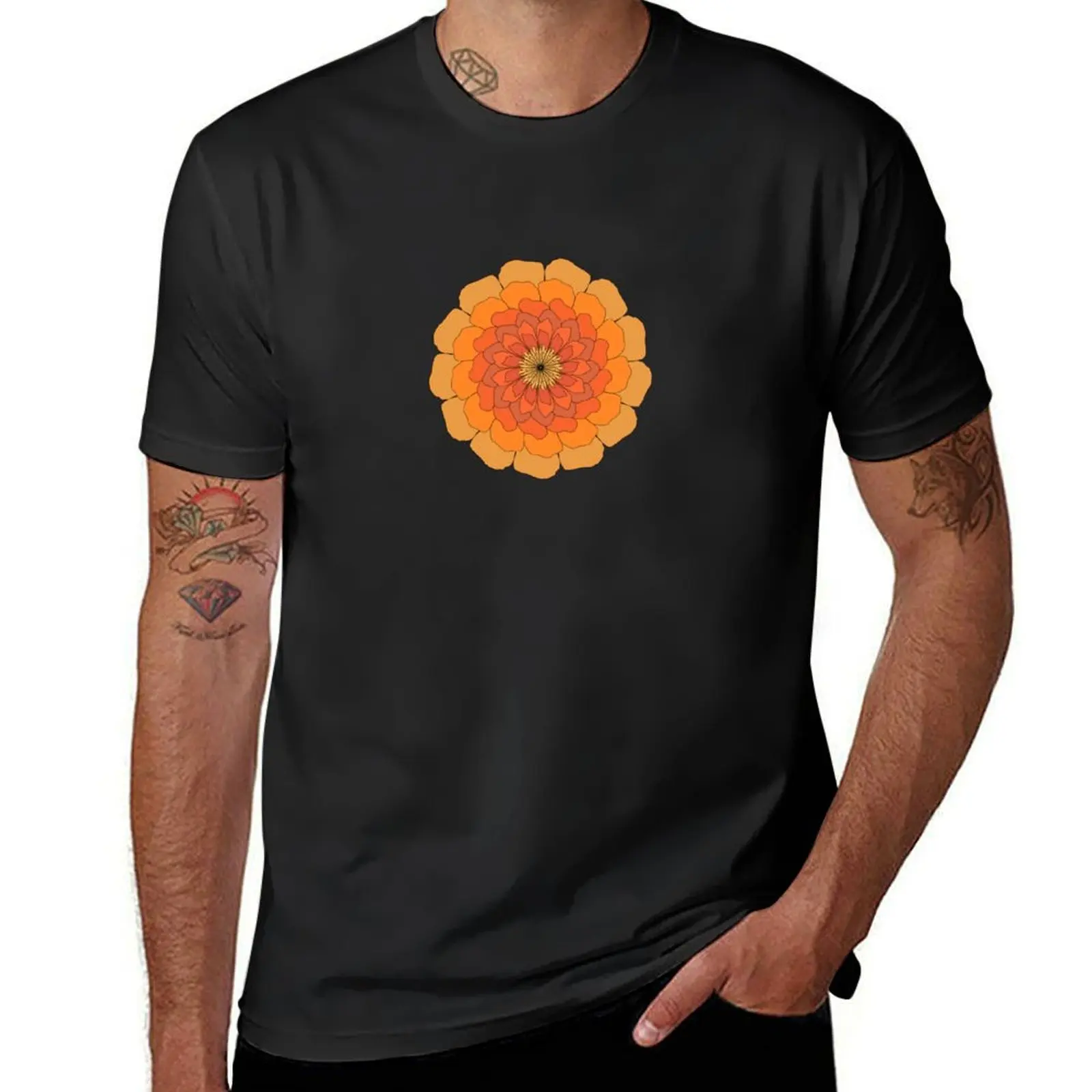 Minimalist Marigold T-Shirt shirts graphic tees tees Men's clothing