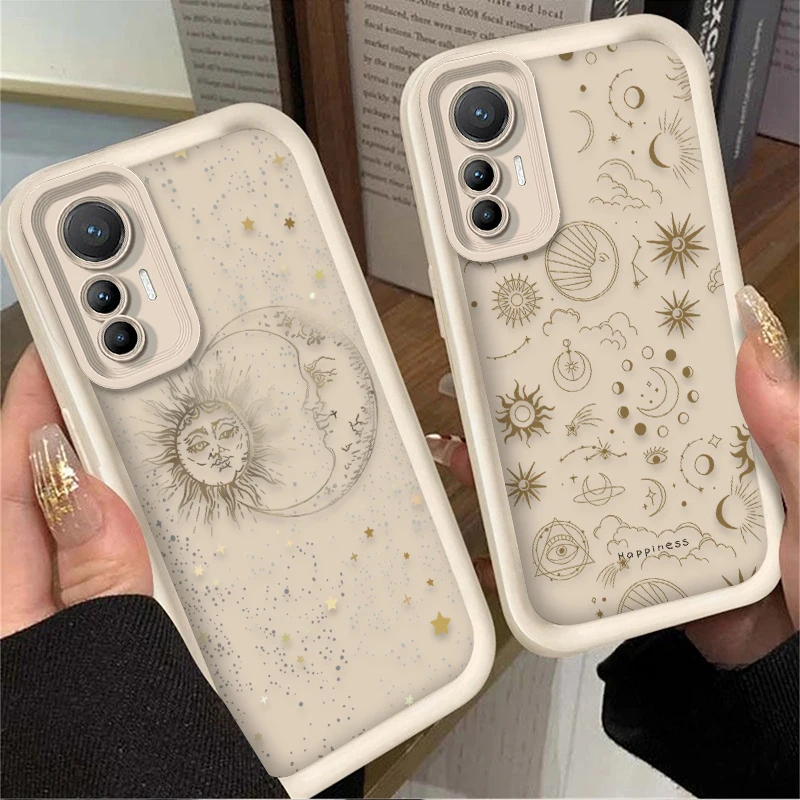 Etui Sun God Moon God Eye Case dla Xiaomi 14T 13T 12T 11T 13 12 11 Lite 5G NE POCO X6 X5 F6 F5 F3 X4 GT X3 NFC M5S C65 M6 Pro Cover