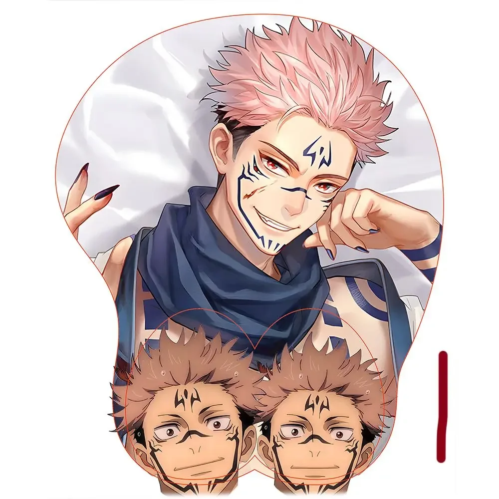 Jujutsu Kaisen Itadori Yuji Gojo Satoru Student Desktop Stereo Bracer Mauspad Silikon Rutschfeste Cartoon Tischunterlage Geschenk – Detail 2