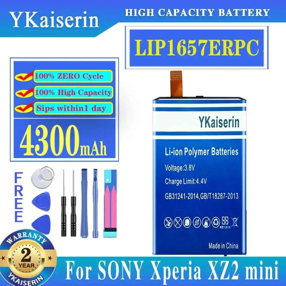 

For Sony Xperia XZ2 Compact Mini H8324 H8314 SO-05K 4300Mah LIP1657ERPC High Performance Mobile Phone Battery