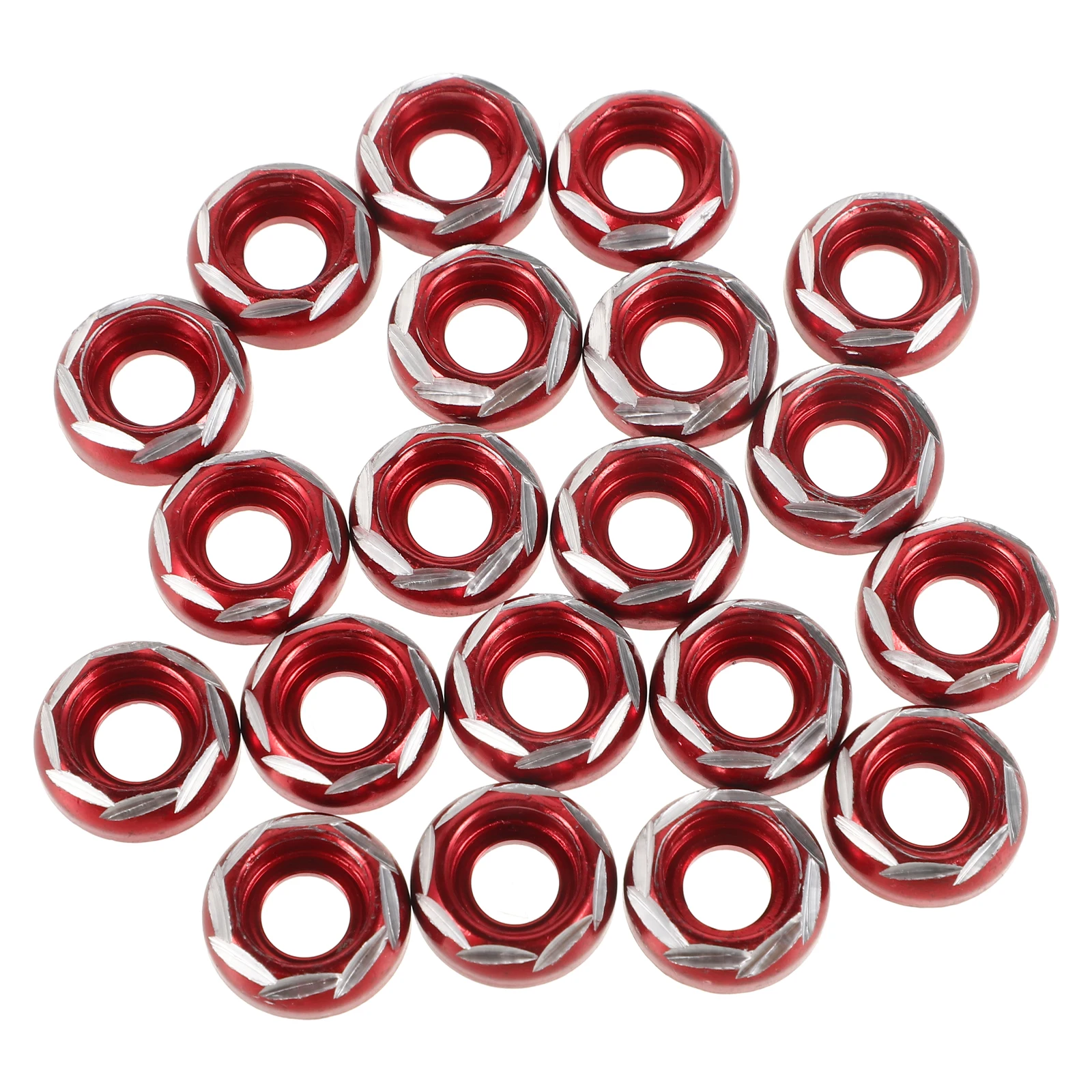

20pcs Decorative Screw Gasket Aluminum Alloy License Plate Hardware Motorcycle Body Modification Screw Washers