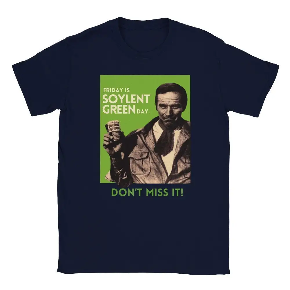 Soylent Green Vintage Movie T Shirt Classic Sci Fi Tribute Scifi Lovers