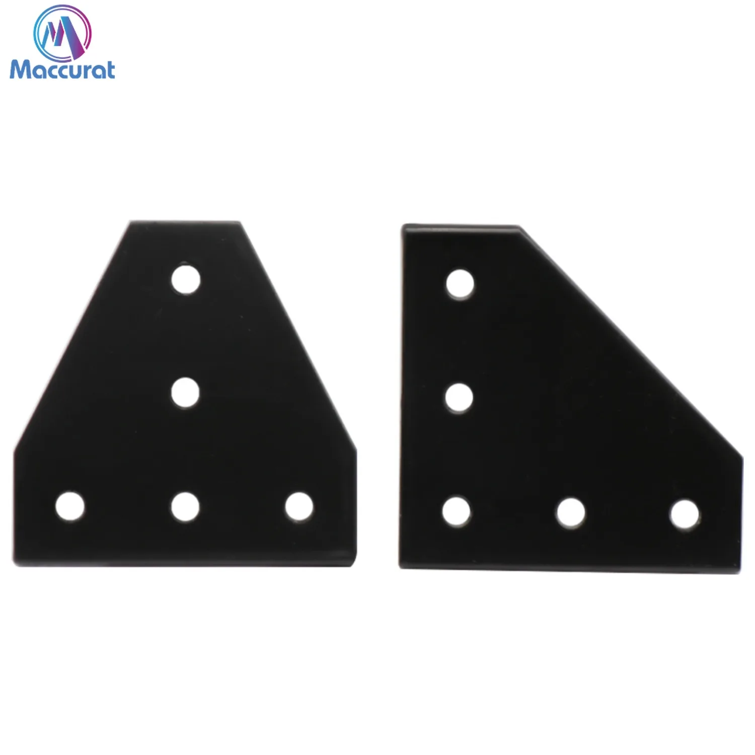 5 Holes 90 Degree Joint Board Plate Corner Angle Bracket Connection Joint Strip for 2020 Aluminum Profile 3D Printer Parts