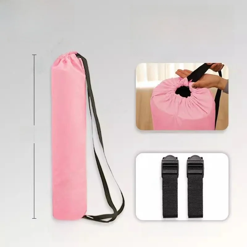

Large Capaci Yoga Mat Canvas Storage Bag Fitn Foam Roll Cover Handheld Dstring Mat Bag Sports Gear Organizer