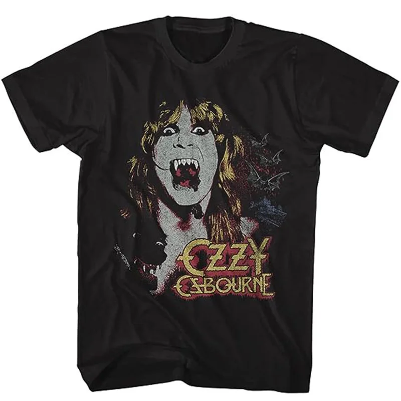 

Summer New Ozzy Osbourne Rock Band Print Graphic T-shirt Men's Short Sleeve T-shirt High Quality Street Wear Men's Clothing