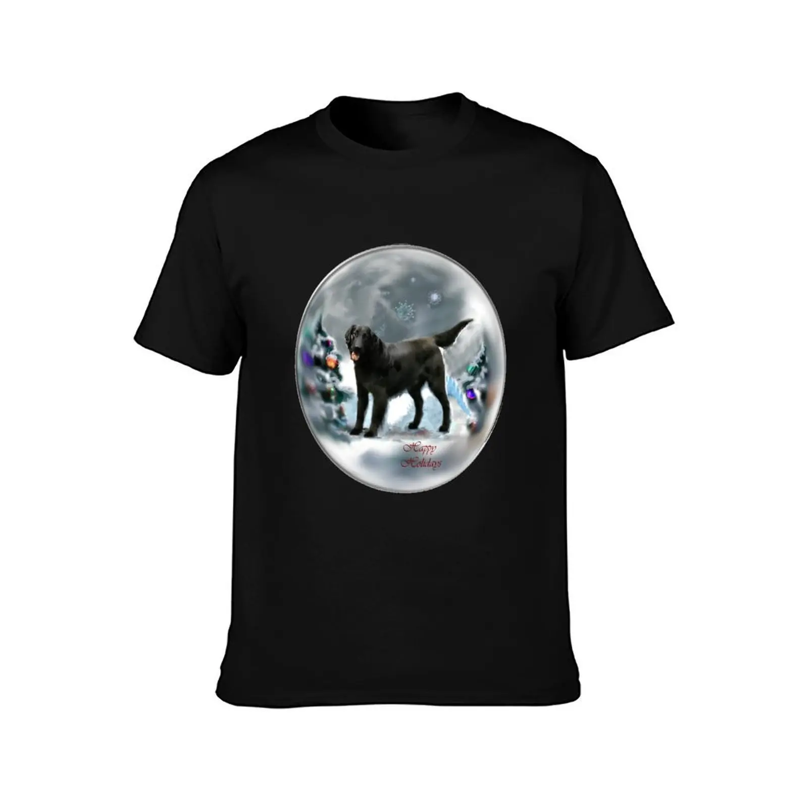 Flat-Coated Retriever Christmas Gifts T-Shirt Long Lasting Casual T-Shirt