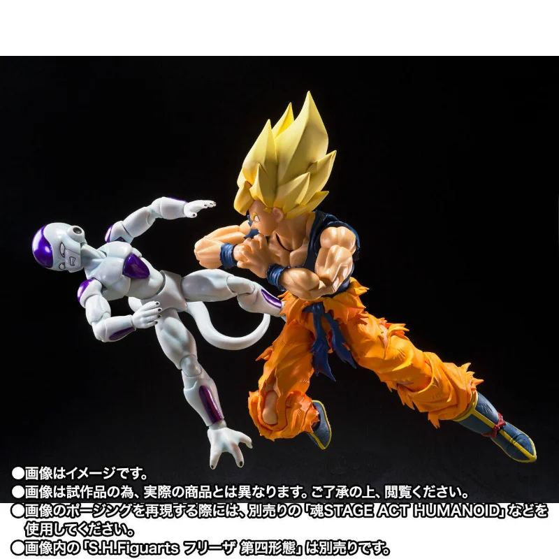 Bandai S.H.Figuarts The Furious Warrior Son Goku 16cm Super Saiyan Dragon Ball Tamashii Nations Collectible Action Figure view 6