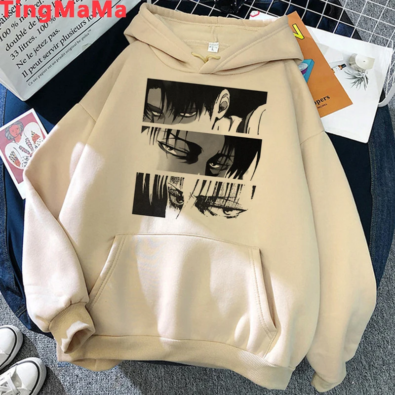 Harajuku Anime Attack On Titan Yeager Eren Print Plus Size Hoodie Men Women Clothes Manga Sweatshirt Harajuku Unisex Streetwear