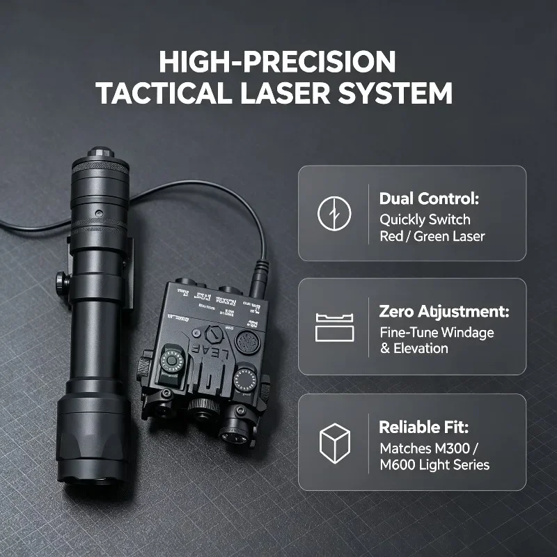 Stable Output DBAL-A2 Complete Laser Kit Consistent Red Green Torch M300 M600 Model Fittings