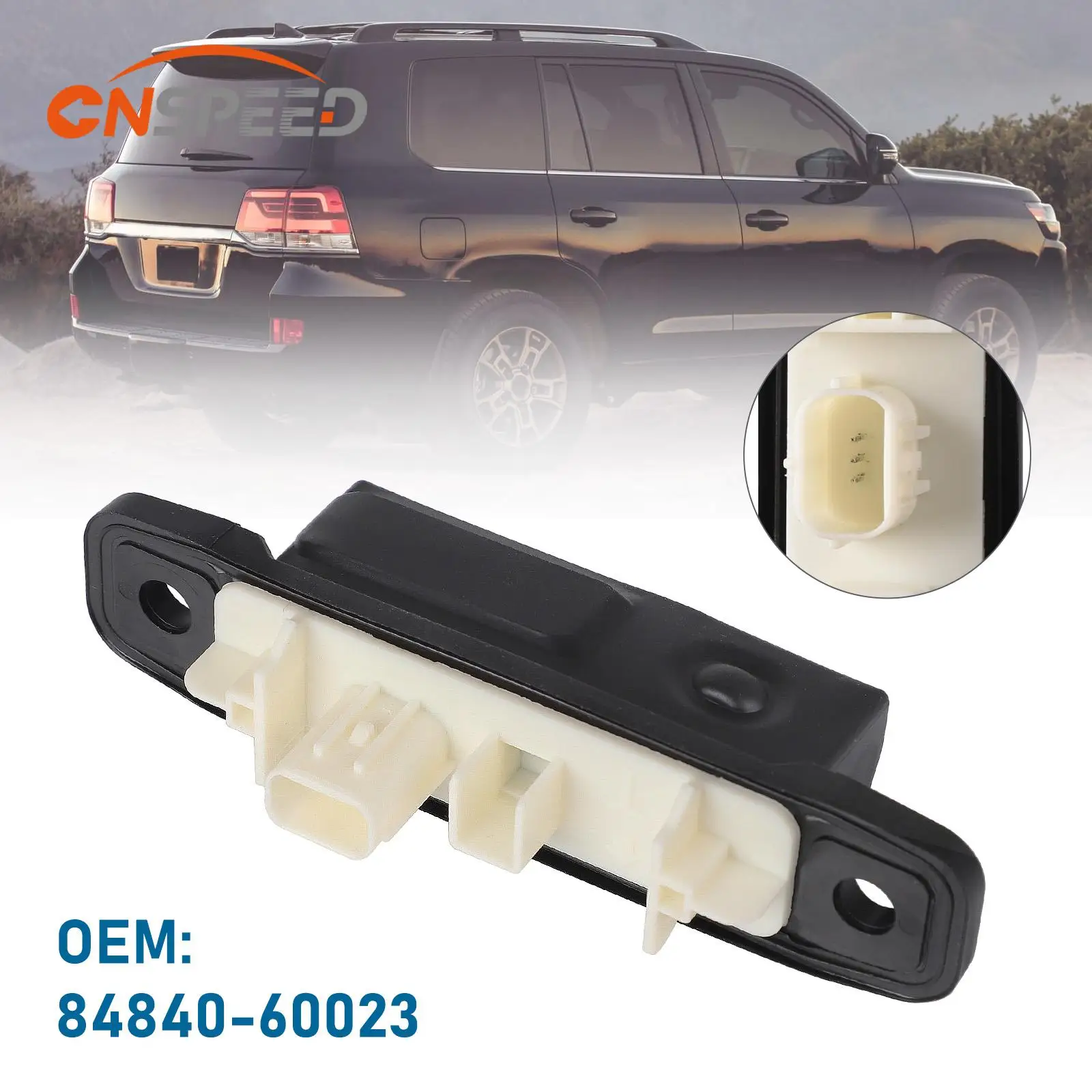 

For Toyota Land Cruiser 18-21 Tailgate Luggage Switch Key Button Trunk Boot Car Rear Tail gate 84840-60023 Rear Trunk Black NEW