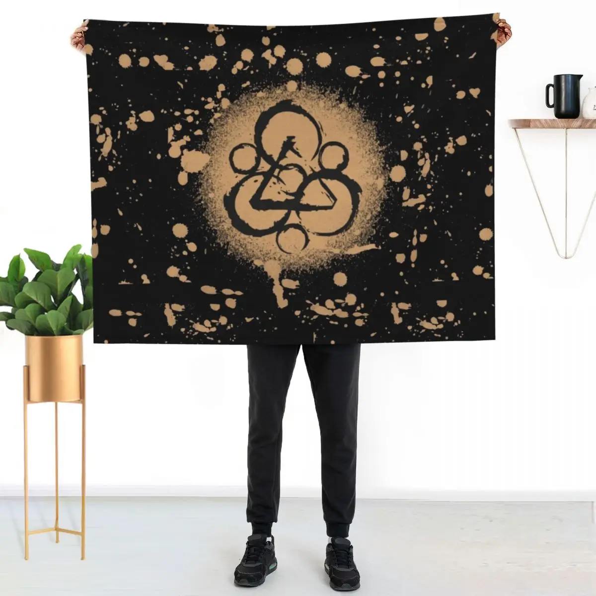 

BLEACH splatter KEYWORK LATITUDE Throw Blanket Multi Purpose Soft Warm Blanket for Home Travel