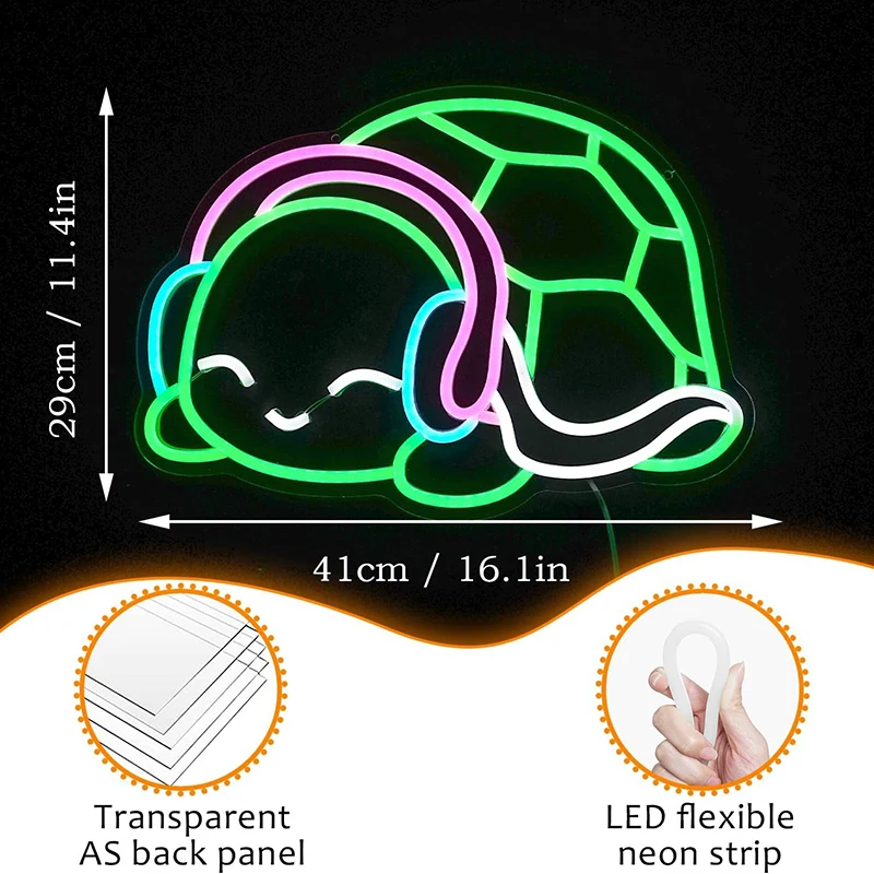 Cat Dog Neon Sign Custom Animal Wolf Turtles Fish Neon Lights  Business Logo Decor Playroom Pet Shop Club Wall Party Gift USB