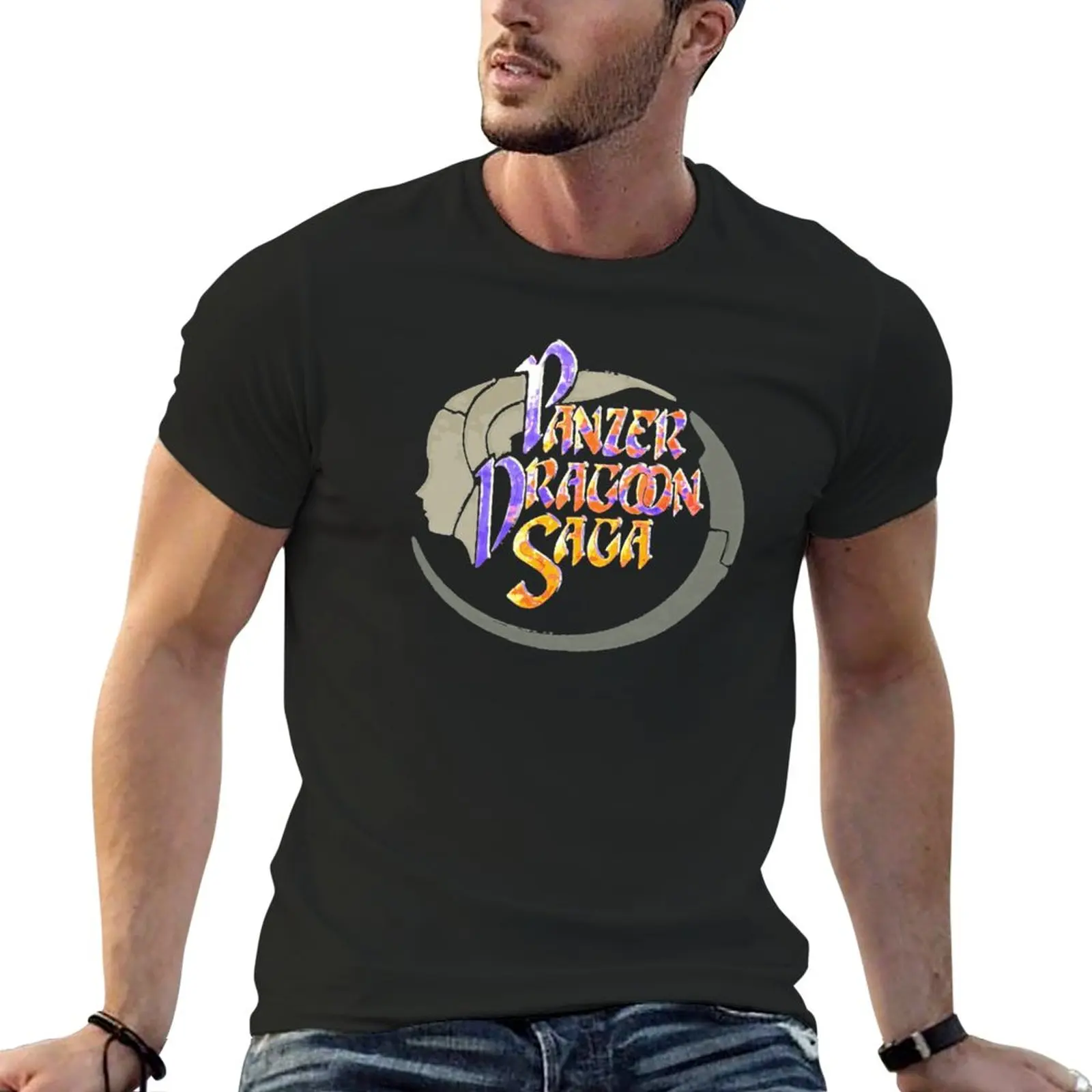 New Panzer Dragoon Saga (Logo) T-Shirt sports fan t-shirts oversized t shirts Short t-shirt tees men workout shirt