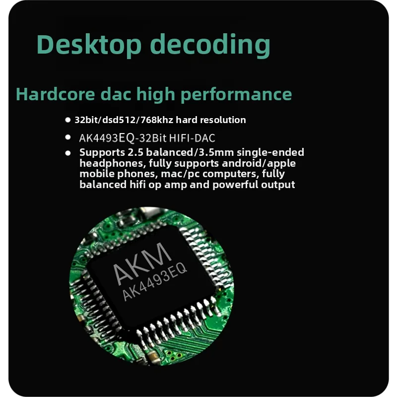 DA1 Mini Arphone AMP Decoding Earphone Amplifier Small Tail