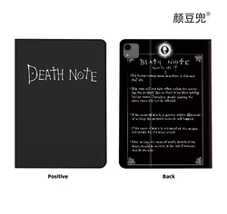 Caso Anime Death Note para iPad 10.2, 9th, 10th, Air 3, Mini 6, 5, Silicone de luxo, Pro 12.9, 11, Air 4, 5