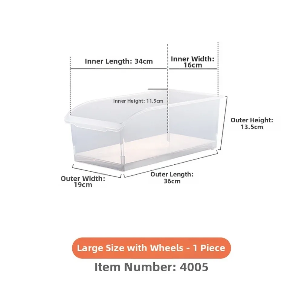 Plastic Refrigerator Storage Box Featuring Structure and Optical to Support Long-Term Reusability and Visibility