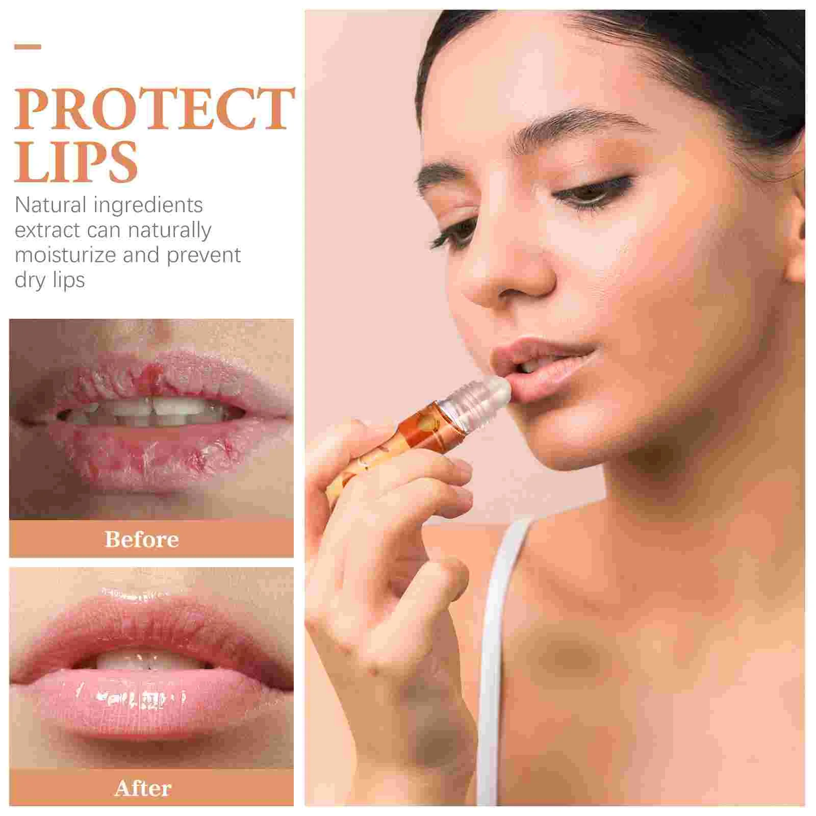 6 Pcs Fruit Lip Balm Tint Gloss Makeup Cosmetics Matte Lipstick Moisturizing Oil Flavored Girl Jelly Transparent