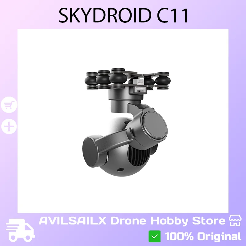 

SKYDROID C11 4K Camera 3-Axis Gimbal 30x Zoom 101g Light Weight for FPV Drone Aerial Photography