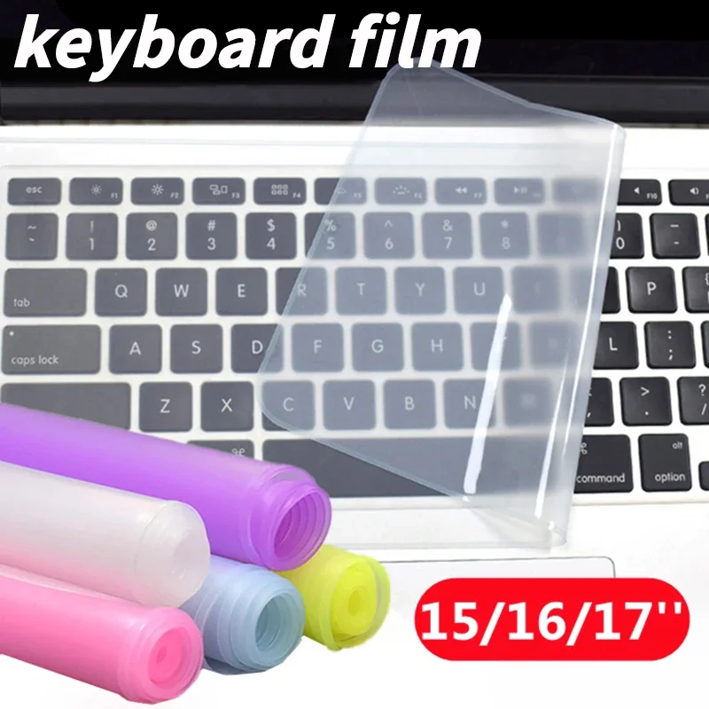 Laptop Keyboard Protective 15 16 17 Inch Universal Soft Transparent Protective Film Keyboard Dustproof Film for Macbook Lenovo