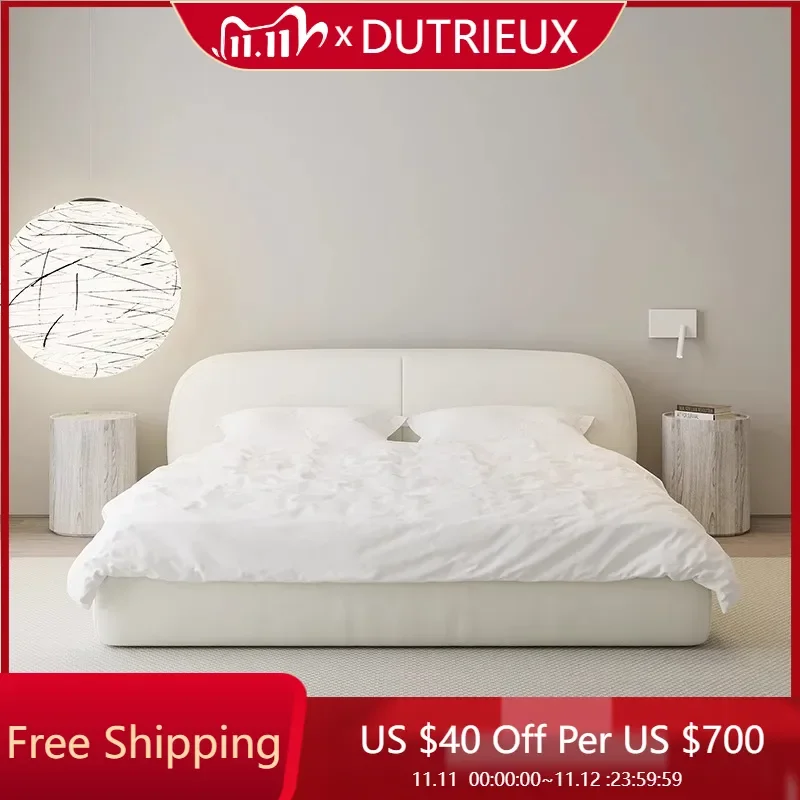 

Luxury Modern Beds Double Princess Beauty Cheap Aesthetics Minimalist Bed American Design Fashionable Wood Muebles Furniture