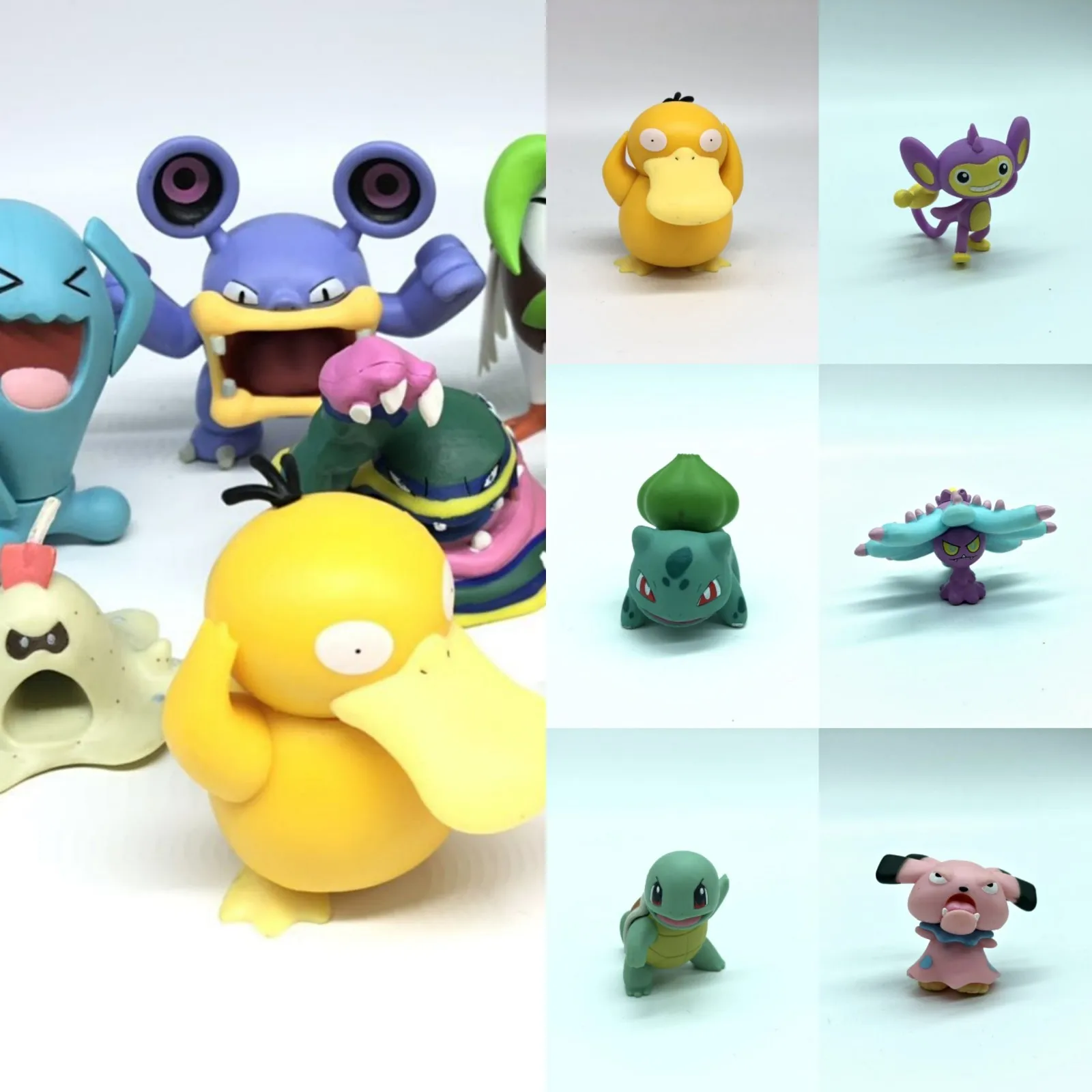 Pokemon Psyduck Dartrix Aipom Jigglypuff Anime Action Figure Model Collectible Figurines for Kids Holiday Gifts