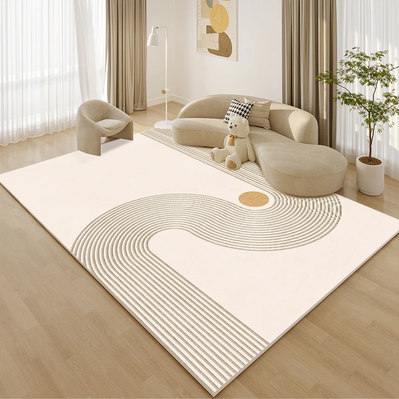 

Modern Living Room Decoration Carpet Large Area Mat Simple Bedroom Bedside Plush Carpets Light Luxury Study Cloakroom Soft Rug