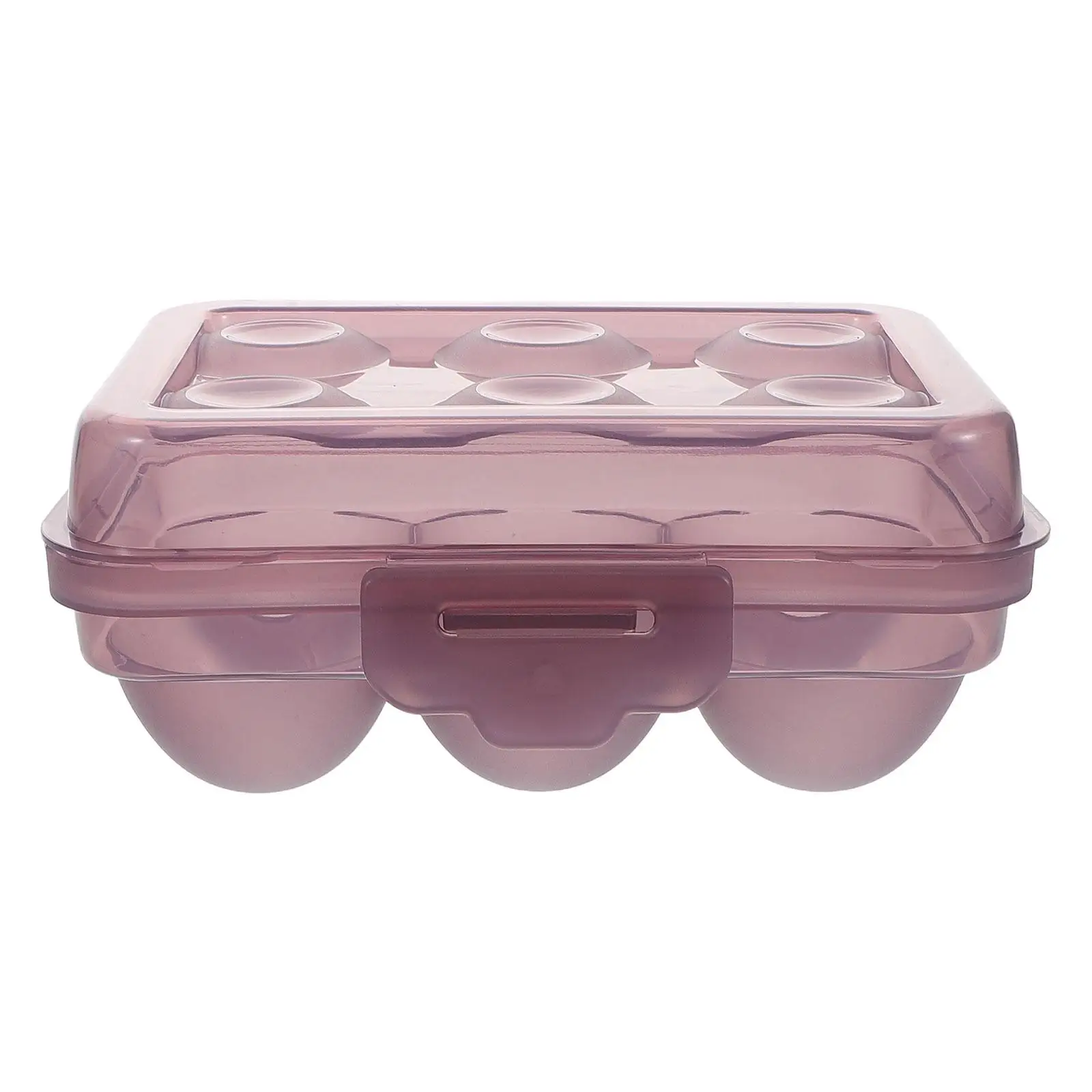 

6 -Slot Egg Storage Box Eggs Camping Rack Holder Fridge Carrier for Travel Food Grade