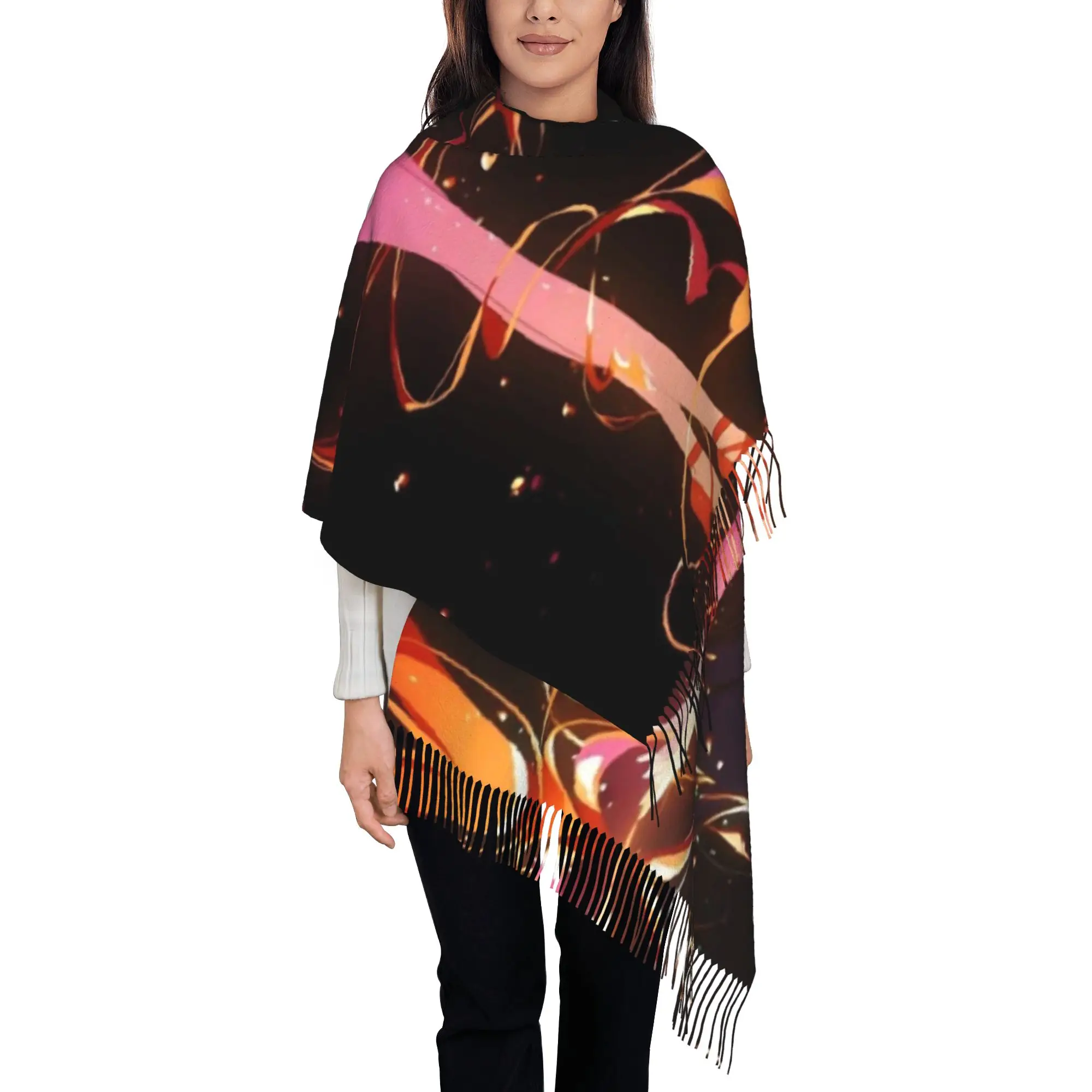 Sailor MarsTassel Scarf S-Sailor Moon Autumn New Design Thermal Gifts Echarpe Wraps