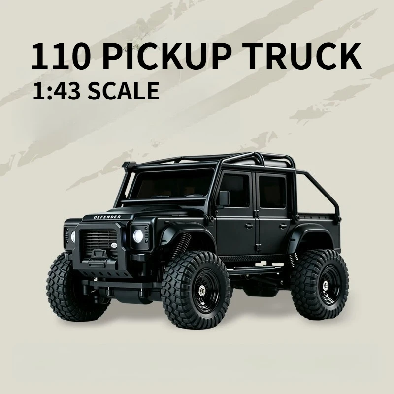 1/43 Scale 110 Mini RC 4WD Crawler Car High and Low Speed ​​Switching Electric Toy Off-Road Vehicle for Boys Birthday Gift