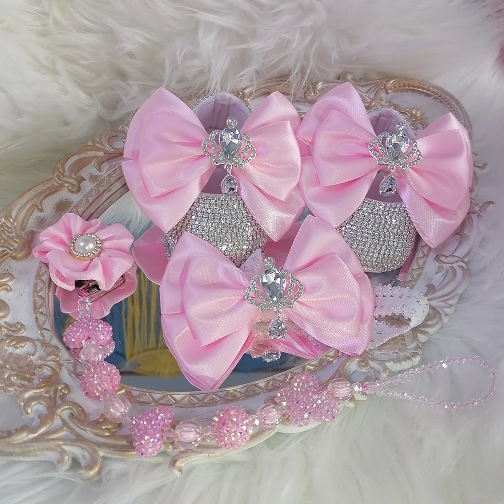 Bandeau avec nœud biscuits fait à la main pour bébé fille, attache-sucette, peigne, chaussures pour enfants, premier marcheur, Rotterdam, Kle Bling,
