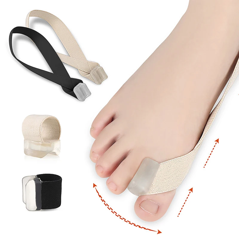 Corrector de Hallux Valgus de un lado, correa de tensión, separador de dedos de los pies, herramienta alisadora de dedos