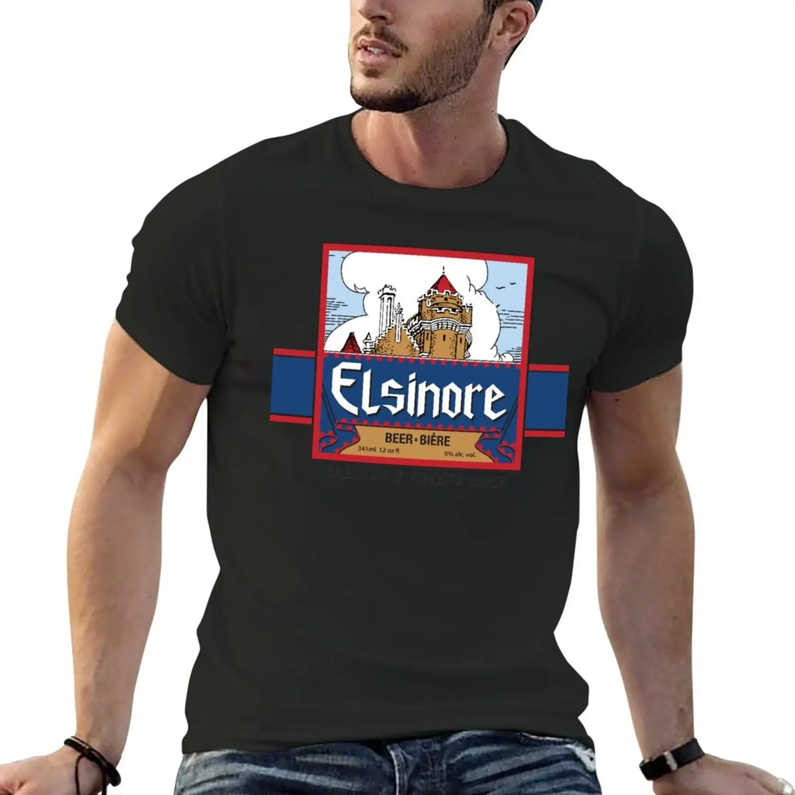 Elsinore Beer - as seen on Strange Brew T-Shirt quick-drying anime mens funny t shirts