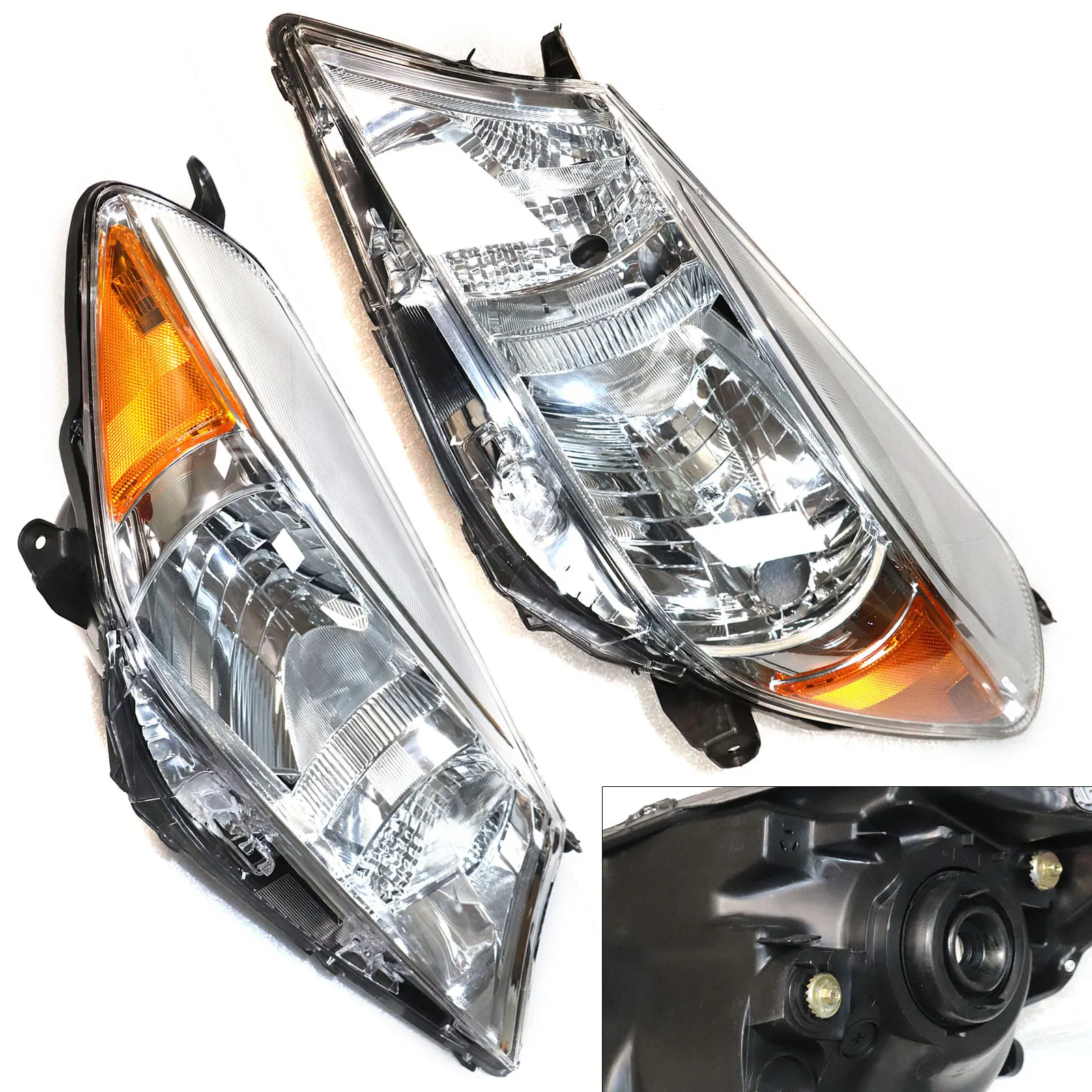 LH&Amp;RH Headlights Headlamps Projectors For Toyota Yaris/Vitz Hatchback 2012-2014