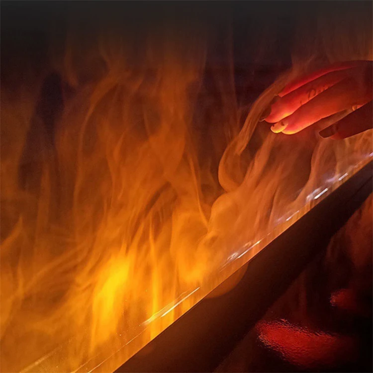 150 سنتيمتر أو 60 بوصة بخار الماء ضباب بخار الماء ثلاثية الأبعاد Led لهب النار تأثير البخار الزخرفية لهب الموقد الكهربائي لغرفة المعيشة